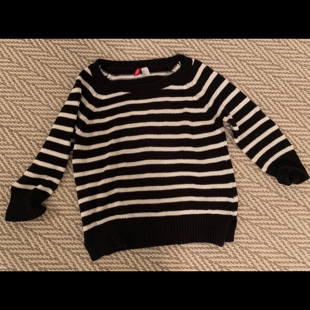 H and M stripped sweater